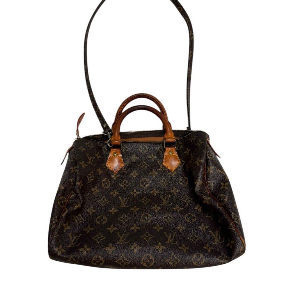 Louis Vuitton Monogram Speedy Bandoulière 25 Brown Canvas Satchel Bag - Picture 6 of 9